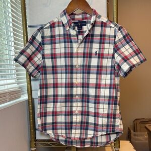 Ralph Lauren Boys Short Sleeve Button Down Shirt Size 10-12